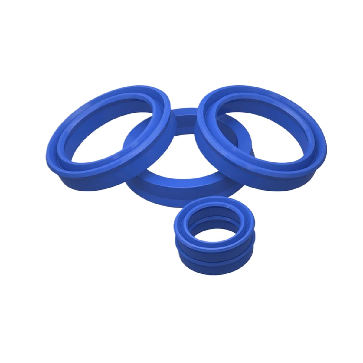 10Pcs Blue Polyurethane Hydraulic Oil Seal, 45x50x7.3mm