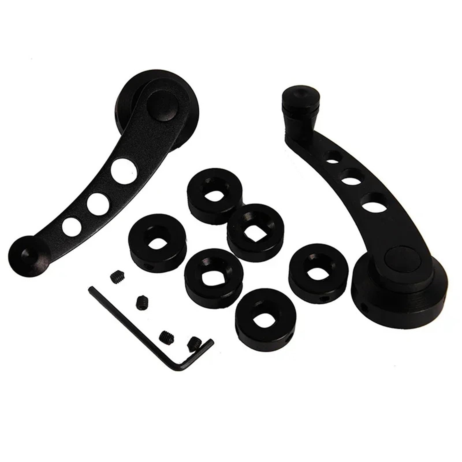 Fensterkurbel Super Universal Auto Fenster Griff Kurbel Ersatz Für Lkw Auto Innen Manuelle Tür Und Fenster Hoist Teile Universal Fensterkurbel(Black)