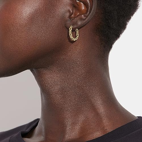 COACH Women's Signature Chain Hoop Earrings2