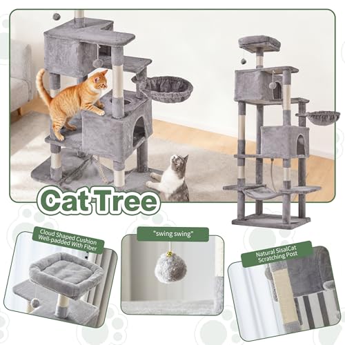 Árbol para Gatos Simple Deluxe 66 in Para Interior miniatura 5