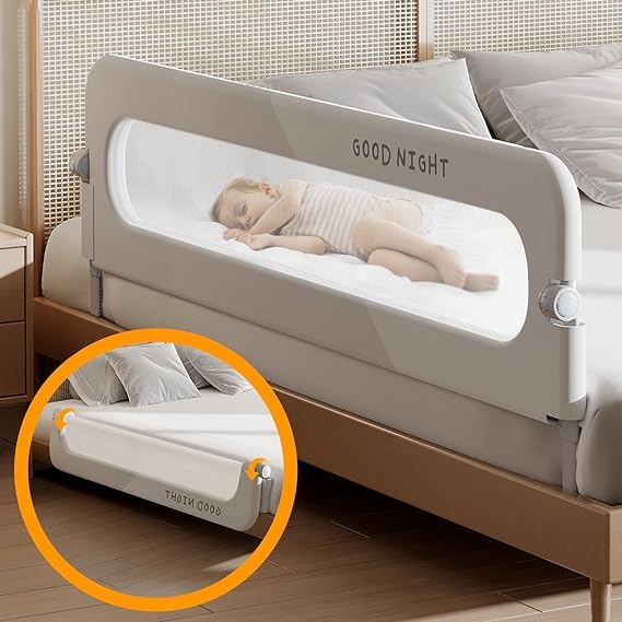 Buy Toddlers Bed Guard Rails,Extra Tall Infants Safety Bed Guardrail