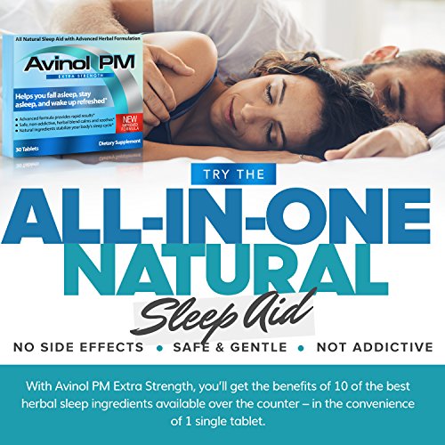 image for Avinol PM Extra Strength | All-in-One Natural Sleep Aid for Deep Restf