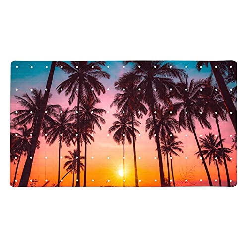Tapis de bain antidérapant antibactérien Sunset pour douche et baignoire