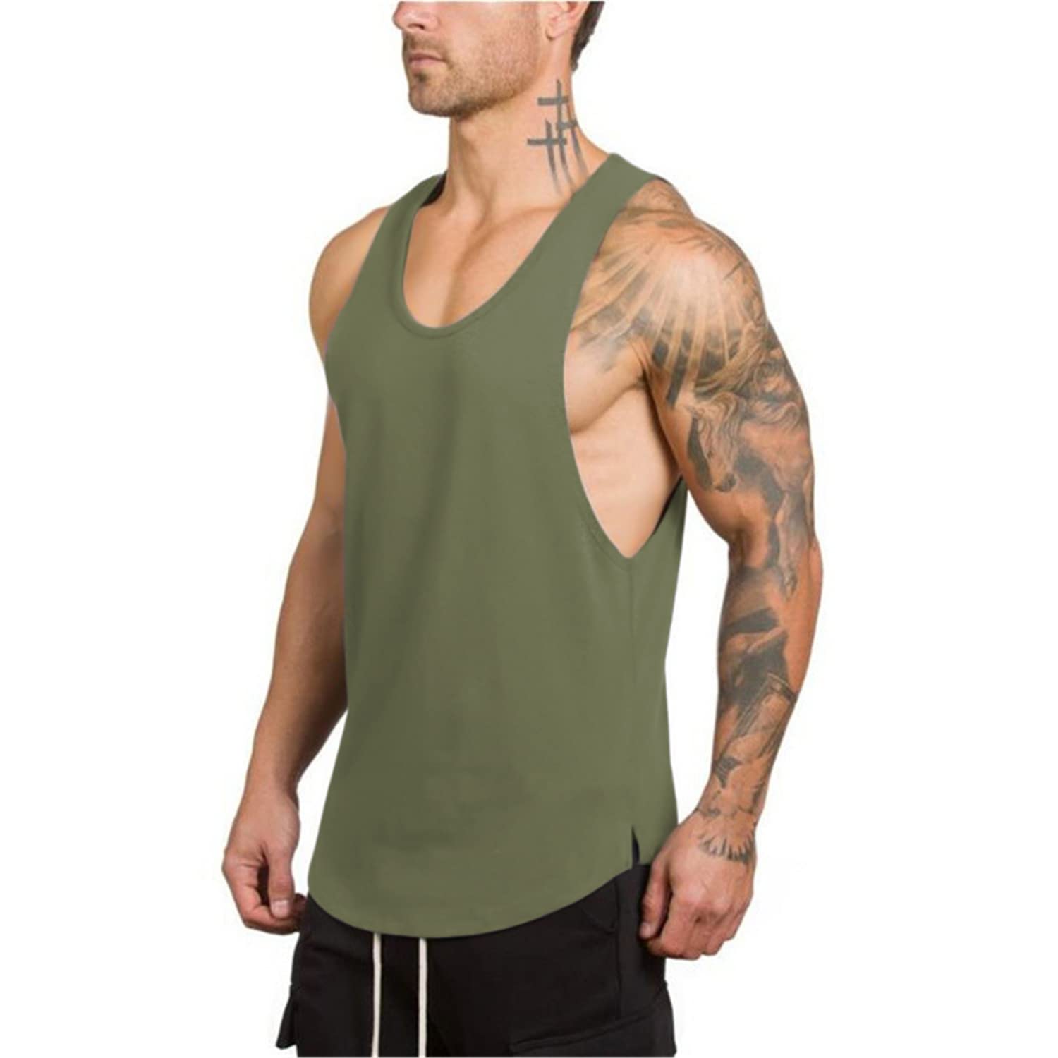 Cabeen Camiseta de Tirantes Hombre Sin Mangas Deportivas Entrenamiento de Fitness Gimnasio
