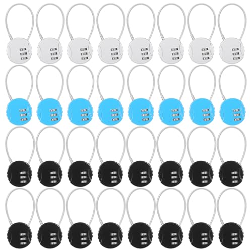 Moxweyeni 32 Pack Combination Lock 3-Digit Small Luggage Padlock