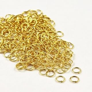 Angel Malone ® Approx. 100 pcs. of GOLD Superior Super Strong Metal Jump Rings, Jewellery Making Findings - UK SELLER (10mmx 1.2mm)