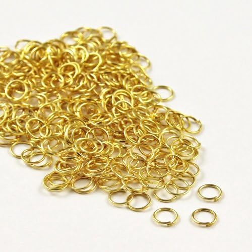 Angel Malone ® Approx. 100 pcs. of GOLD Superior Super Strong Metal Jump Rings, Jewellery Making Findings - UK SELLER (10mmx 1.2mm)