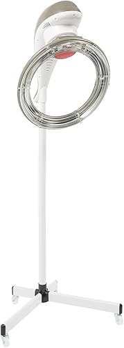 Secador de pelo con soporte de 950 W, procesador de cabello giratorio en órbita profesional con altura ajustable (61.8-70.1 pulgadas) para uso en