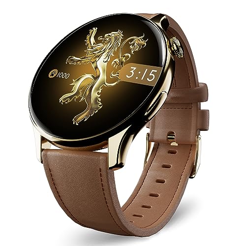 Image of Pebble Game of Thrones Limited Edition Luxury Smartwatch - 1.43 inch (3.63 cm) Amoled Always-On Display, Feather Touch, Bluetooth Calling, Responsive Watch Faces, 24 /7 Health Suite, AI Voice Assistance