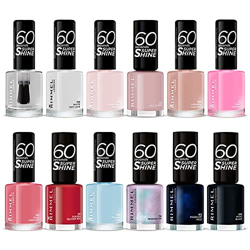 Rimmel London 60 Seconds Nail Polish Set - 12 Shades