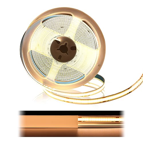 Tira LED COB 5 metros color blanco cálido 3000K Muzata miniatura 1
