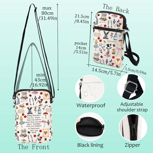 LEVLO Fairy Tale Crossbody Bag Fairy Tale Fans Gift You Are Braver Than You Believe Princess Shoulder Bag Cartoon Movie Merch2