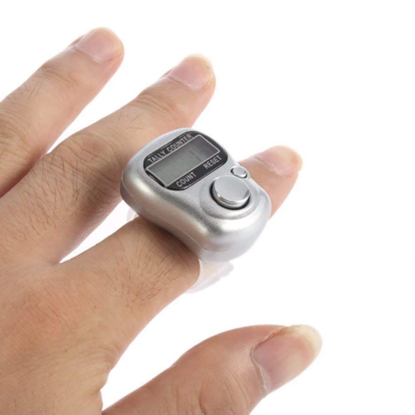 Storn Finger Ring Counter, 5 Digit Hand Clicker Finger Counter Multicolour with Clear Visible Numbers, Useful for Various Counting Purposes 1