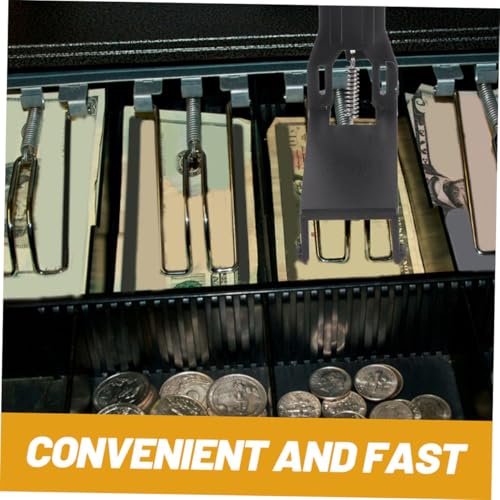 Zerodeko 5Pcs Cash Register Drawer Clips Money Organizer Clips for Cash Tray Compact and Lightweight Cash Holder for Easy Portability and Reliable Use3