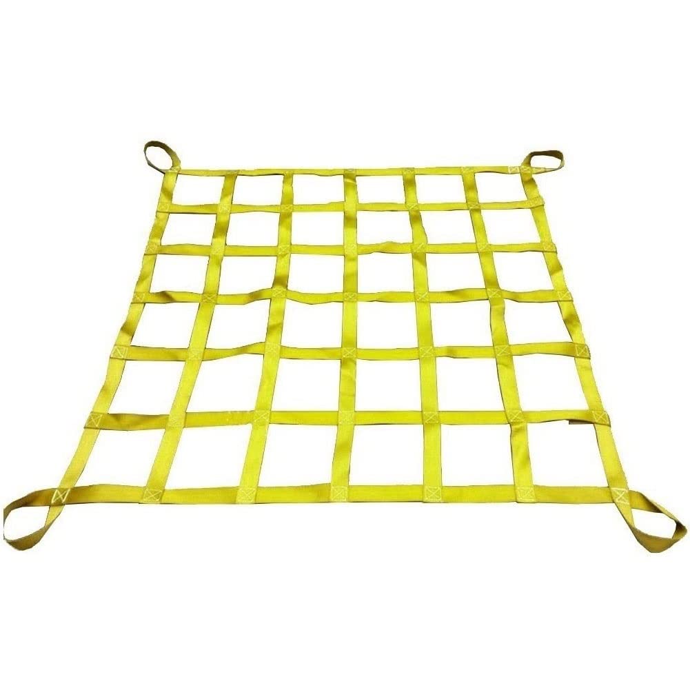 Red De Elevación De Carga De Poliéster: Red Colgante For Remolque Y Elevación, Correas Resistentes For La Manipulación De Materiales(3 X 3M/Mesh 15cm/Load 2.5t)