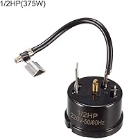 Vista 2 de uxcell Protector de sobrecarga térmica para refrigerador, 2 piezas, 1/2 HP 375 W, pieza de repuesto para compresor