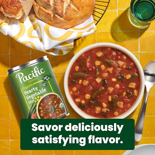 Image of Pacific Foods Organic Hearty Vegetable Soup, Plant Based, 16.3 oz Can