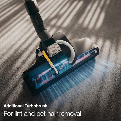 Image of Miele Blizzard CX1 Turbo Team Bagless Canister Vacuum, Tech Blue - Portable, Household