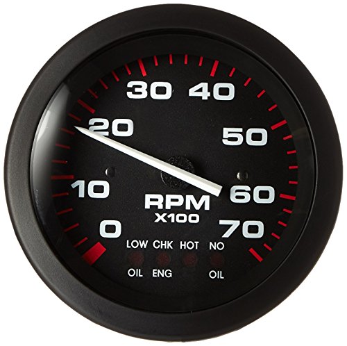 Sierra International 58935P Amega Domed Systems Check On Johnson/Evinrude 0-7000 Rpm Electric Tachometer, 3" #TOP23