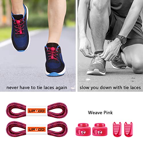 Image of UpUGo Elastic Shoe Laces, No Tie Shoe Laces Tieless for Kids, Adults, Elderly, One Size Fit All
