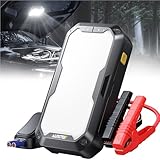 AUXITO Jump Starter, 3500A Portable Jump Starter, Up to 8.5L Gas and 8.0L Diesel Engines with 2000LM LED Work Panel Light, 12V Safe Jump Box with Camping Light, Power Bank and Jumper Cable