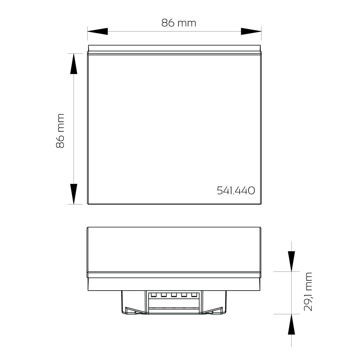 Control de pared táctil inalámbrico: para LED RGB/RGB+W/RGBW, 4 zonas, conexión de 230 V, instalación en caja de interruptor, no es un dispositivo universal: se requiere controlador