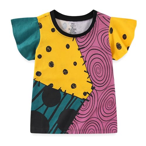 Disney Nightmare Before Christmas Girls 3 Pack Short Sleeve T-Shirt for Toddler to Big Kids3