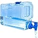 Distributeur d'eau froide pour réfrigérateur.4,2 litres. Bouteille en plastique PETG réutilisable avec robinet. Fontaine d'eau, boissons, cocktails. Idéal pour les plages, le camping, les bureaux…