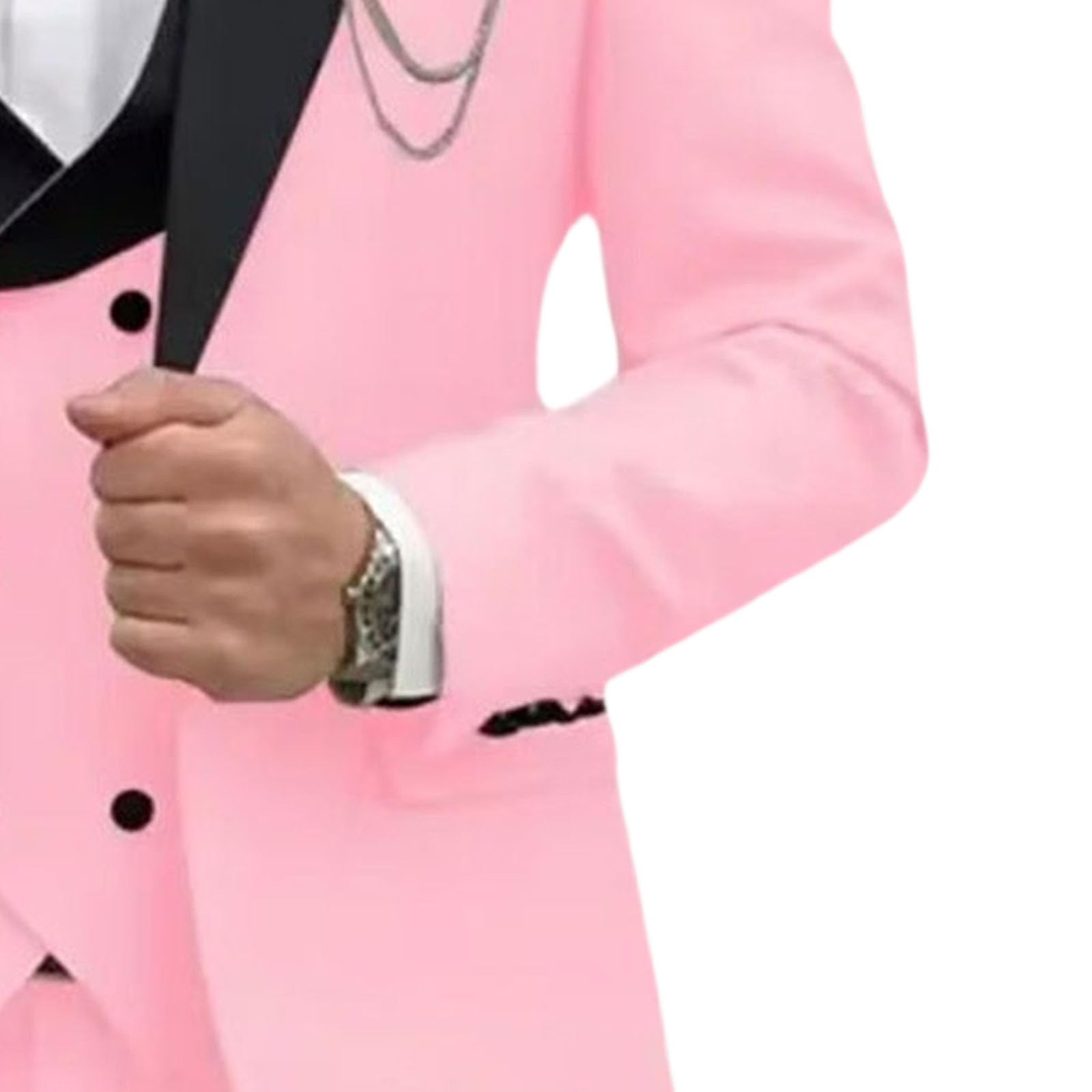 Traje clásico de 3 Piezas para Hombre, Corte Ajustado, Blazer, Chaleco y pantalón, Ideal para Bodas y Eventos de Oficina.