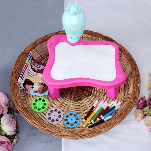 Image of Prime Projector Lamp Painting Set Child Trace and Draw Projector Toy Learn to Draw Playset for Toddlers Kids Projection Drawing Board Projector Table (Projector Lamp), Multicolor