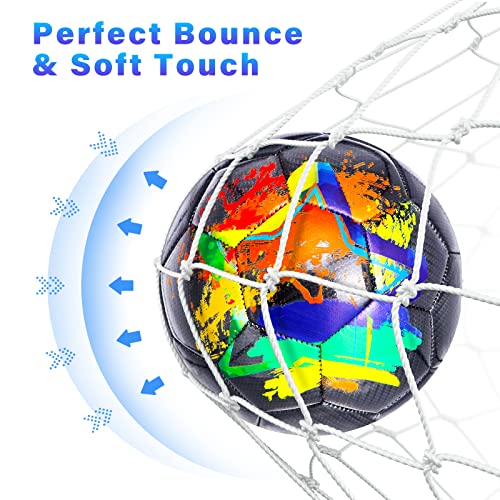 Champhox Size 4 Soccer Ball For Kids Teens Aged 4-6 6-8 8-12 Soccer Balls For Boys Girls Youth Skill Practicing Training Recreation Ball Back To School Easter Christmas Birthday Gifts #TOP3