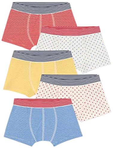 Petit Bateau A041Y, Boxer (Pacco da 5) Bambini e