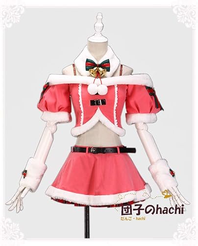 Amazon 団子のhachi キズナアイ コスプレ Kizuna Ai Youtuber 同人服 クリスマス 服 コスチューム 衣装 S コスプレ 仮装 通販