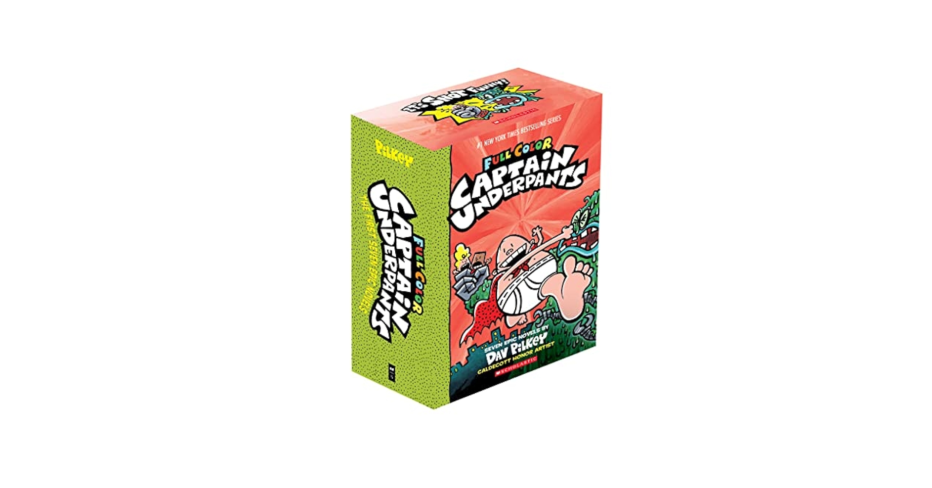 Captain Underpants Full Color Edition Box of 7 Books: Dav