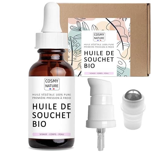 Huile de Souchet Bio Anti Poil - Huile Anti Repousse Poil - Soin Post Épilation...