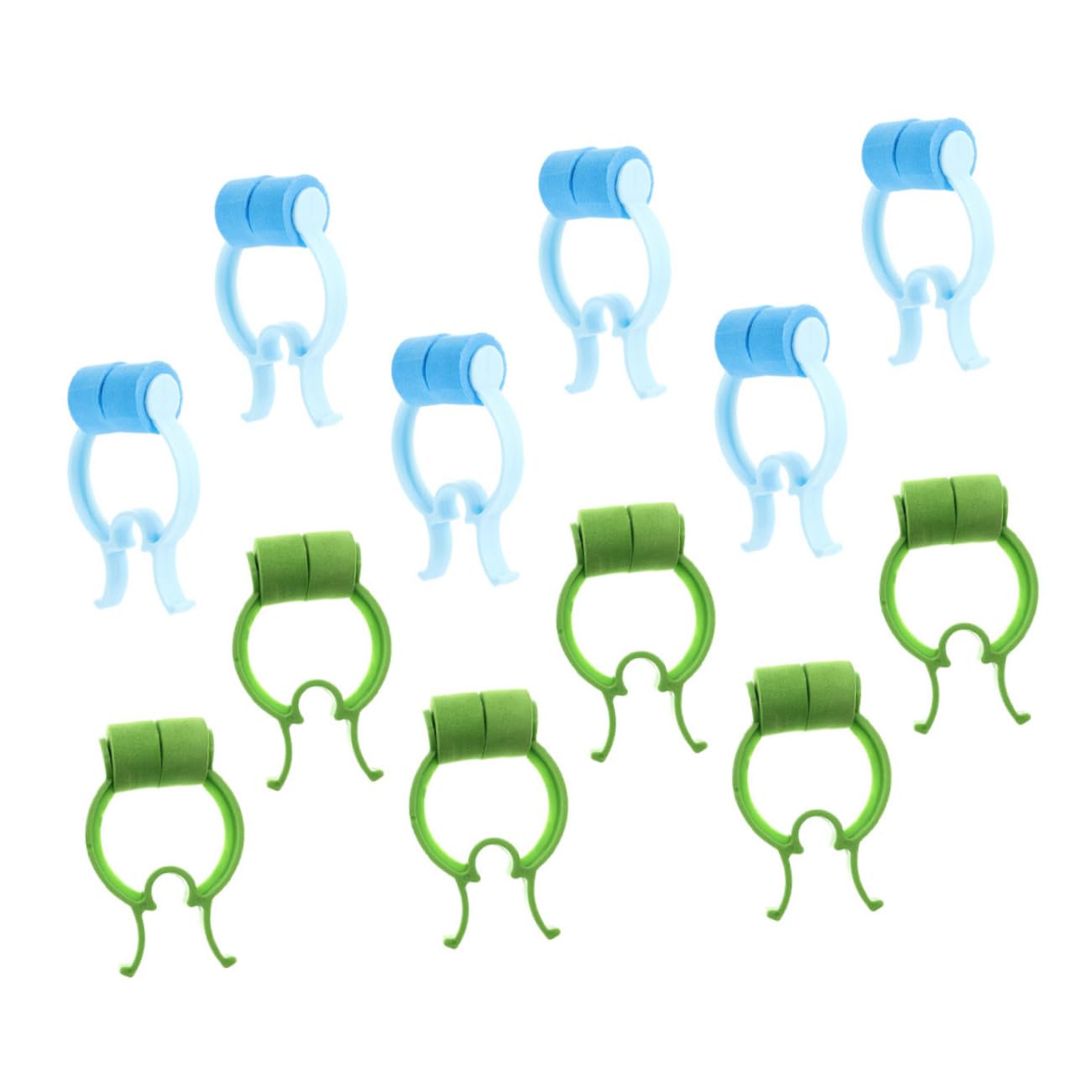 NULYLU Nose Bleed Clips 12pcs Kit Portable Nasal Clip High-grade Material Household Nose Pincher for Travel Outdoor