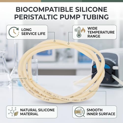 2x4mm BPT Silicone Peristaltic Pump Hose Flexible Laboratory Tube Acid Alkali Resistant Extrusion Special Hose 1 Meter by Eujgoov - Image 8
