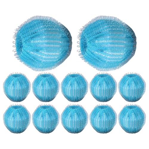 MacilKurtlar ランドリーのペットヘアリムーバー、ランドリードライヤーボール - 乾燥機用のランドリーボールヘアキャッチャー | 家、学校、アパートのための12倍の洗濯機の糸くず抽出器
