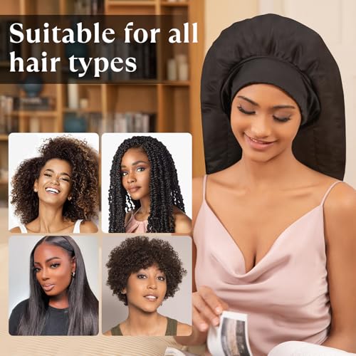 Tampa térmica para condicionamento profundo, vaporizador de cabelo para uso doméstico natural com 10