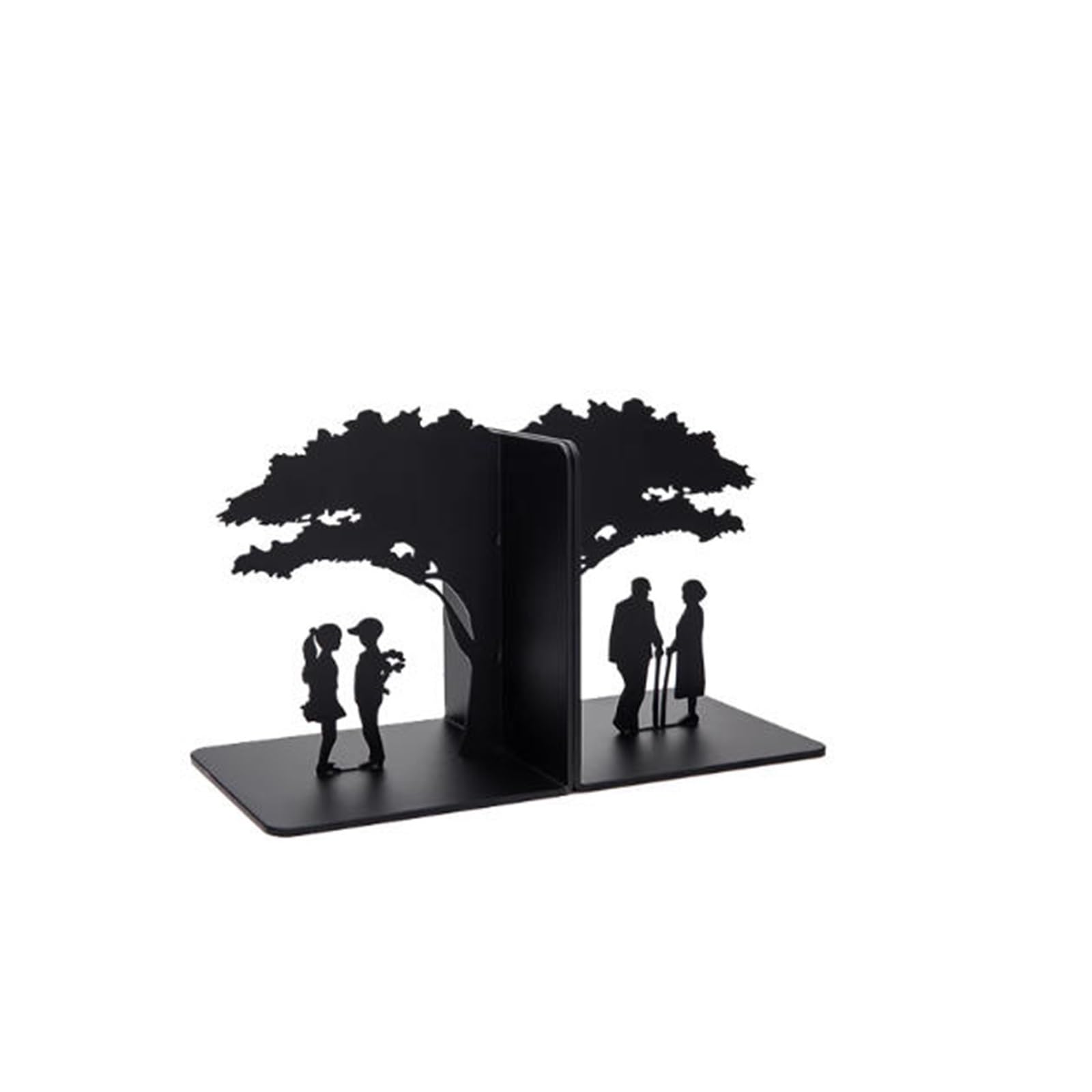 FZL02068LM Book Ends Heavy Duty Metal Bookends Office Desktop Home Office Supplies Bookshelf for Lovers Book Ends Bookends