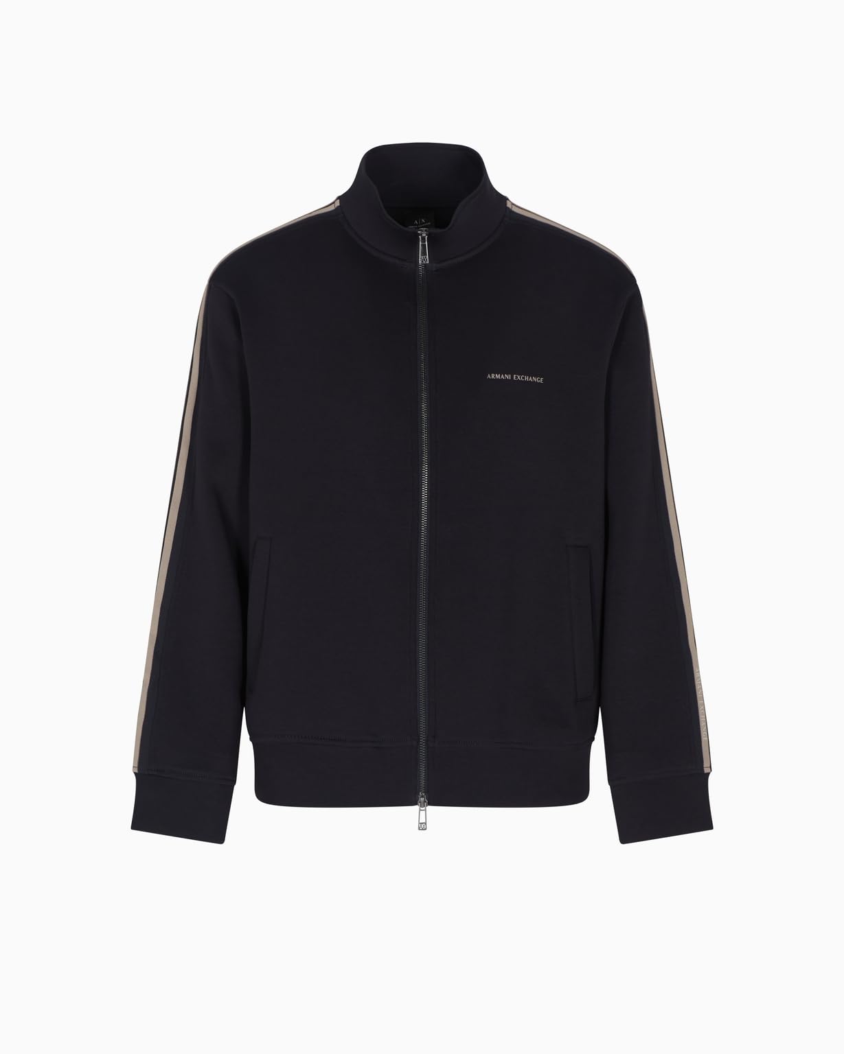Armani Exchange Long Sleeve Side Logo Lettering Zip Closure Sudadera Hombre (Pack de 1)