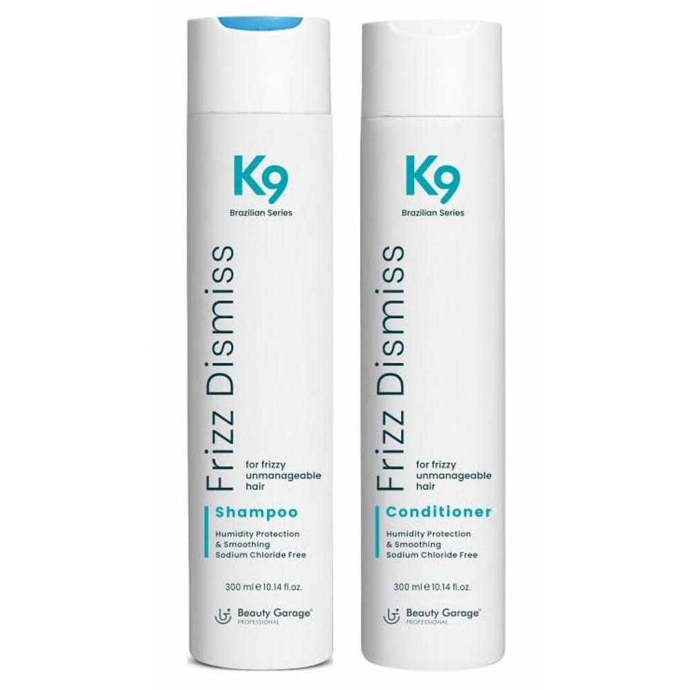 Beauty Garage K9 Shampoo & Conditioner Combo | 300ml Each | Gentle Hair Care for Smooth, Shiny, and Nourished Hair | Deep Cleanse & Frizz Control Shampoo and Conditioner for Women & Men | Pack of 2
