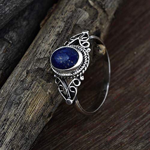 Sechi Lapis Lazuli Stone Ring 925 Sterling Silver Statement Ring For Women Handmade Rings Gemstone Christmas Promise Ring Gift For Her3