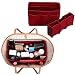 Produktbild Xiton Taschenorganizer Filz,Organizer Tasche,Taschen organisator für Handtaschen Makeup Organizer Geldbörse für Speedy 30 Neverfull MM Large für Taschen ab 30cm Innenmaß - Rot