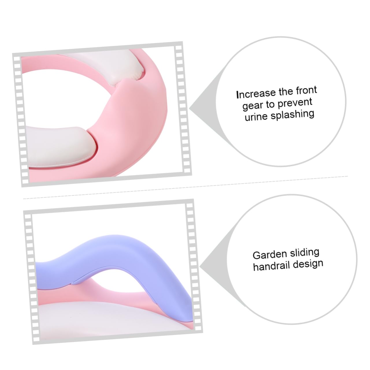 ifundom 1pieza Reductor Para Wc Infantil Anillo Entrenador De Baño Para Niña Funda Antideslizante Manijas De Compatible La Mayoría De Inodoros Para Entrenamiento De Potty Niña y Niñas