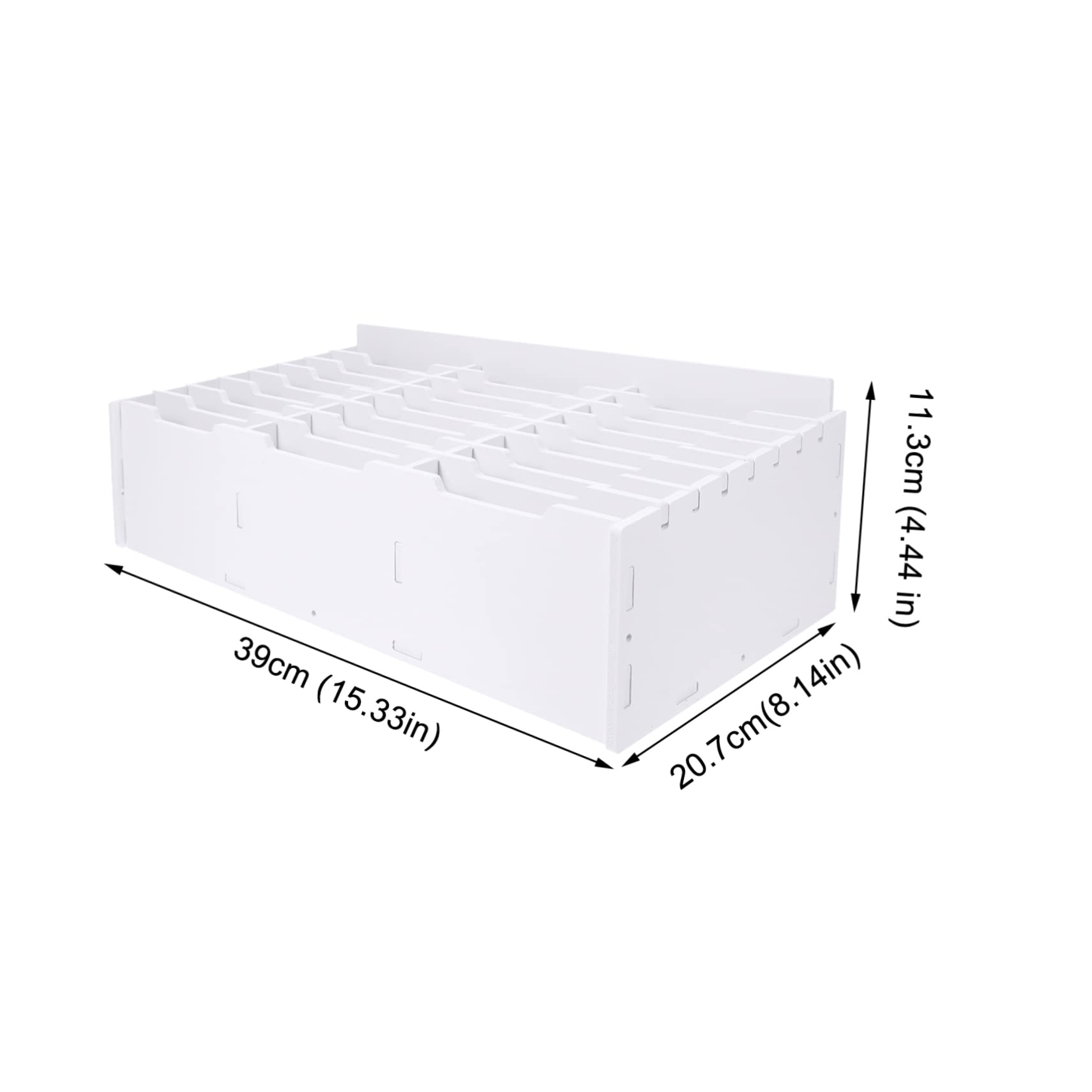 POPETPOP Caja de Almacenamiento Múltiples Compartimentos para Teléfonos Móviles Organizador de Escritorio para Aulas y Oficinas Estuche Dividido Resistente y Duradero para y Exhibición de