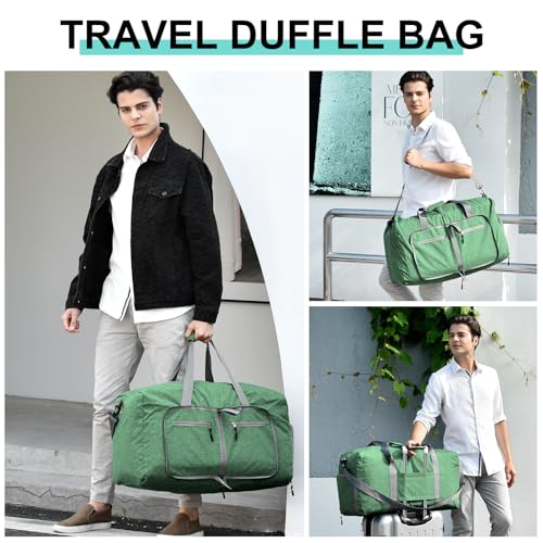 Image of Dimayar 65L Foldable Duffle Bag, Travel & Weekender, Overnight, Gym