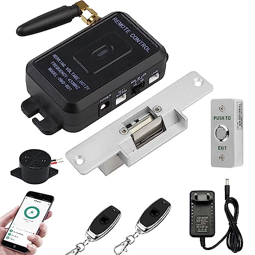 Ftes Rfkits Tuya Sistema De Control De Acceso De Bloqueo,Emparejado Con Nc Cerradura Electrónica, Mando A Distancia Inalámbrico Y Botón De Salida Ftes Rfkits Tuya Sistema De Control De Acceso De Bloqueo,Emparejado Con Nc Cerradura Electrónica, Mando A Distancia Inalámbrico Y Botón De Salida