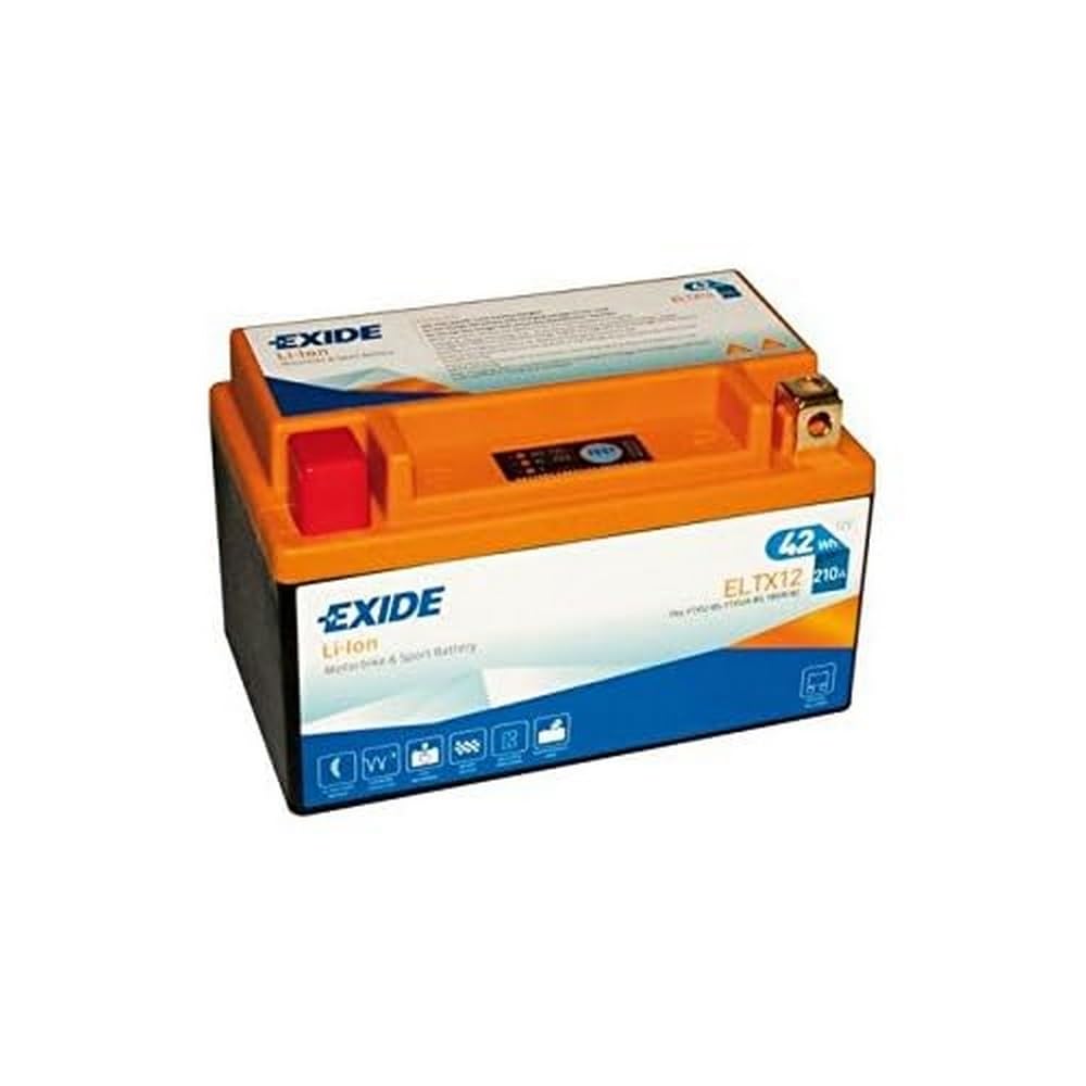 EXIDE - BATTERIE MOTORBIKE LITHIUM - Spéciale moto - Batterie 12V - 48WH - Haute performance