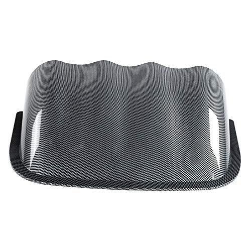 Universal 2" 52Mm 4 Hole Dash Dashboard Gauge Meter Mount Pod Holder Black Cover Carbon Fiber Stytle For Car Exhaust Gas Oil Water Temperature Temp Voltage Tachometer Gauge, Etc #TOP4